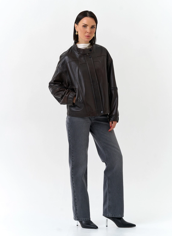 Женская куртка из натуральной кожи