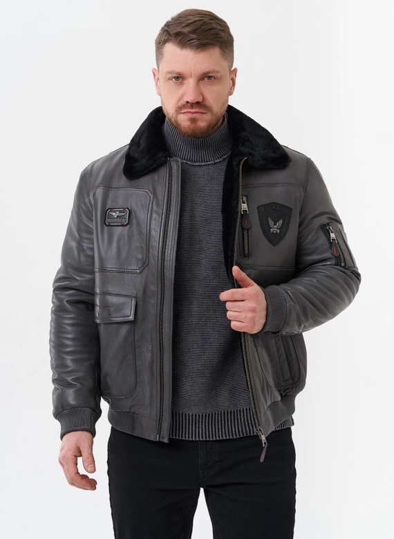 Мужская дубленка  фото