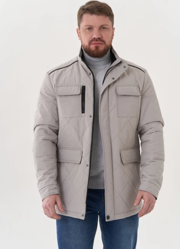 Мужская куртка серого цвета