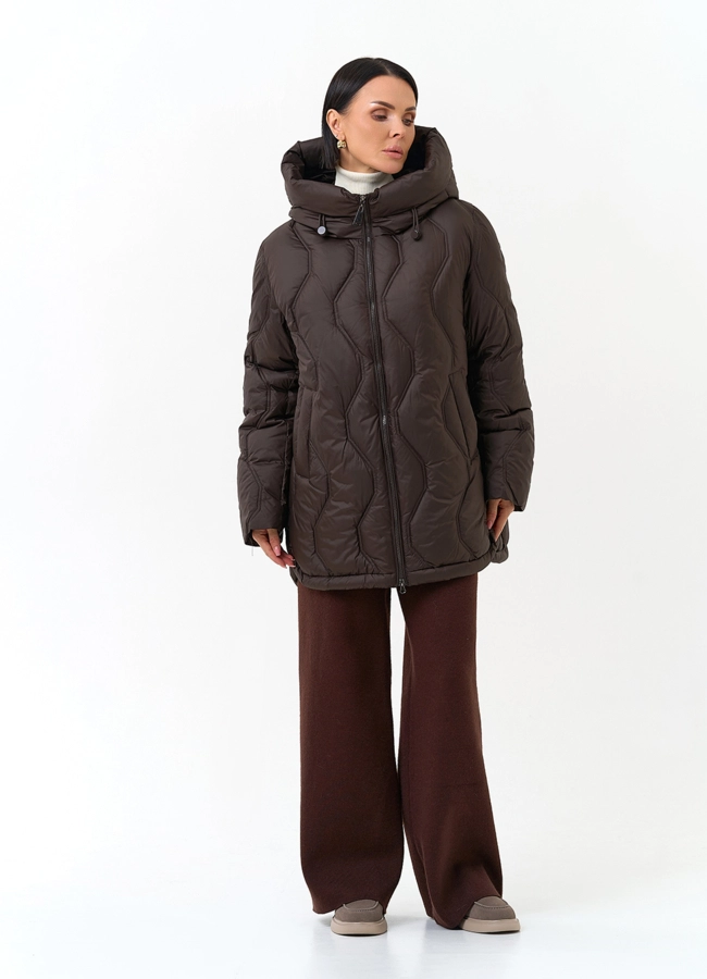 Женская куртка с капюшоном модель № 33835 в рассрочку фото